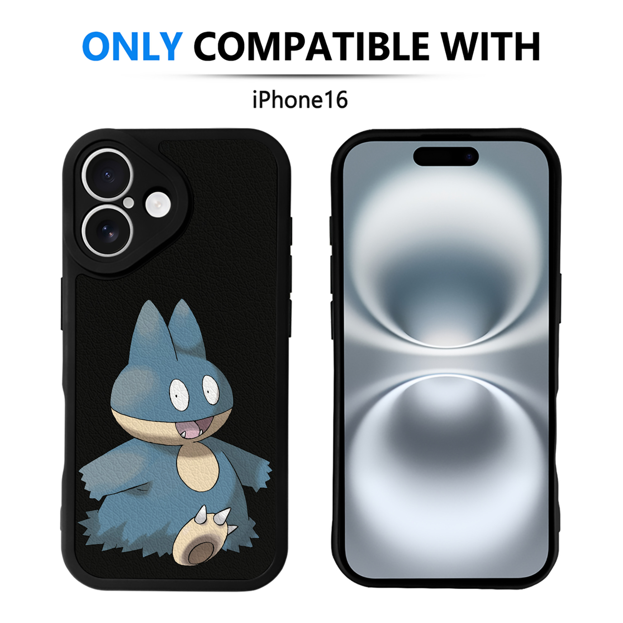 （画像用） ポケットモンスター Pokémon 【iPhone 16シリーズ対応】シリコンスマホケース（レザー調） 材質：シリコン
